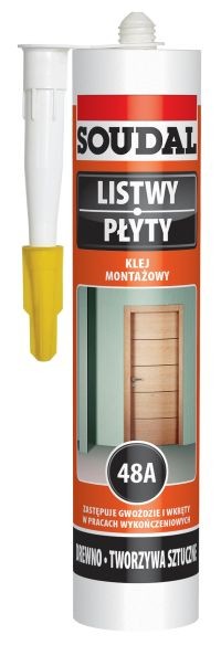 SOUDAL KLEJ MONTAŻOWY 48A LISTWY PŁYTY 280ml