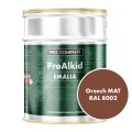 Szybkoschnąca emalia alkidowa do metalu Pro Alkid Orzech Średni MAT RAL 8002 9L