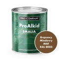 Szybkoschnąca emalia alkidowa do metalu Pro Alkid Brązowy Miodowy MAT RAL 8003 0,9L