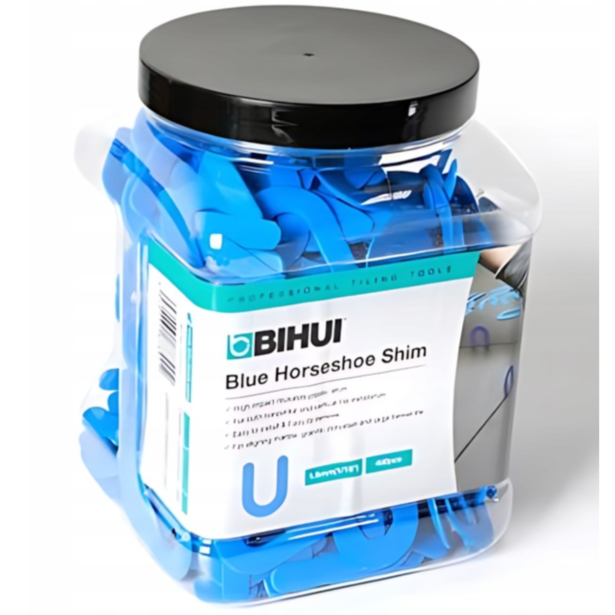 BIHUI HSB400 Podkładki glazurnicze typu podkowa 1,5 mm 400szt