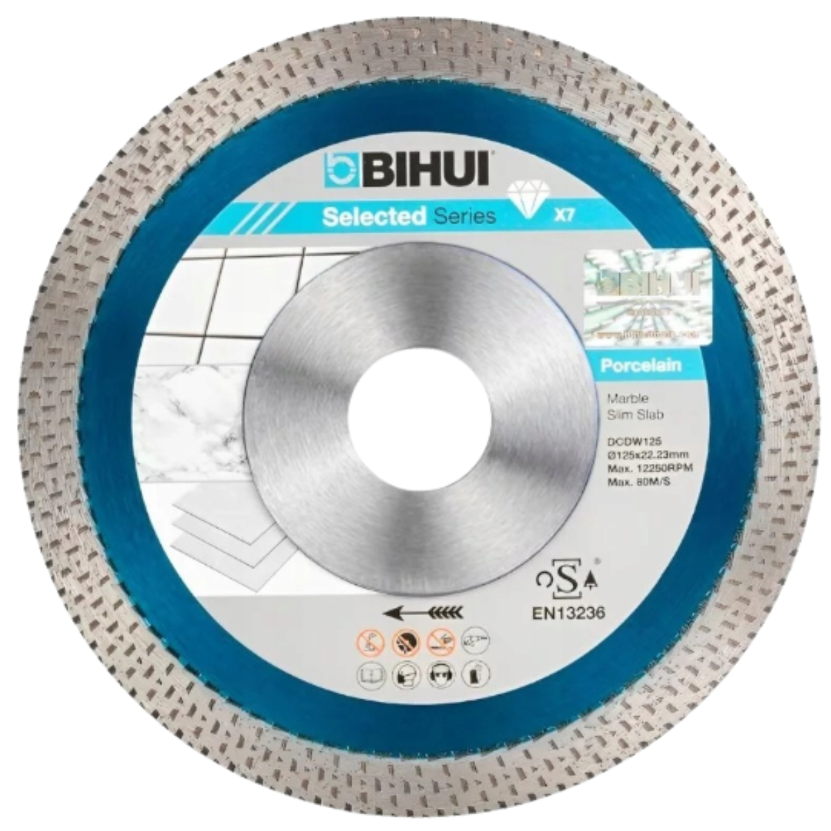 BIHUI B-MAGIC DCDW125 Tarcza tnąca diamentowa do gresu porcelany i ceramiki 125mm