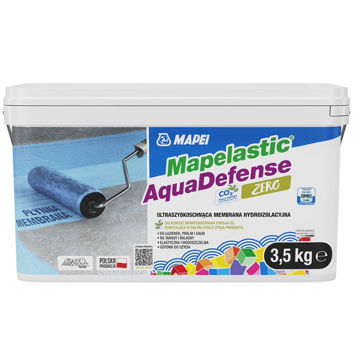 MAPEI Mapelastic AquaDefense Zero Szybkoschnąca membrana hydroizolacyjna 3,5kg
