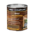PRO COMPANY Olej do drewna do wnętrz i na zewnątrz hydrofobowy ochrona UV palisander 750ml