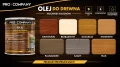 PRO COMPANY Olej do drewna do wnętrz i na zewnątrz hydrofobowy ochrona UV szary 2,5L
