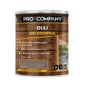 PRO COMPANY Olej do drewna do wnętrz i na zewnątrz hydrofobowy ochrona UV szary 2,5L