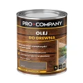 PRO COMPANY Olej do drewna do wnętrz i na zewnątrz hydrofobowy ochrona UV szary 750ml