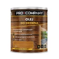 PRO COMPANY Olej do drewna do wnętrz i na zewnątrz hydrofobowy ochrona UV teak 750ml