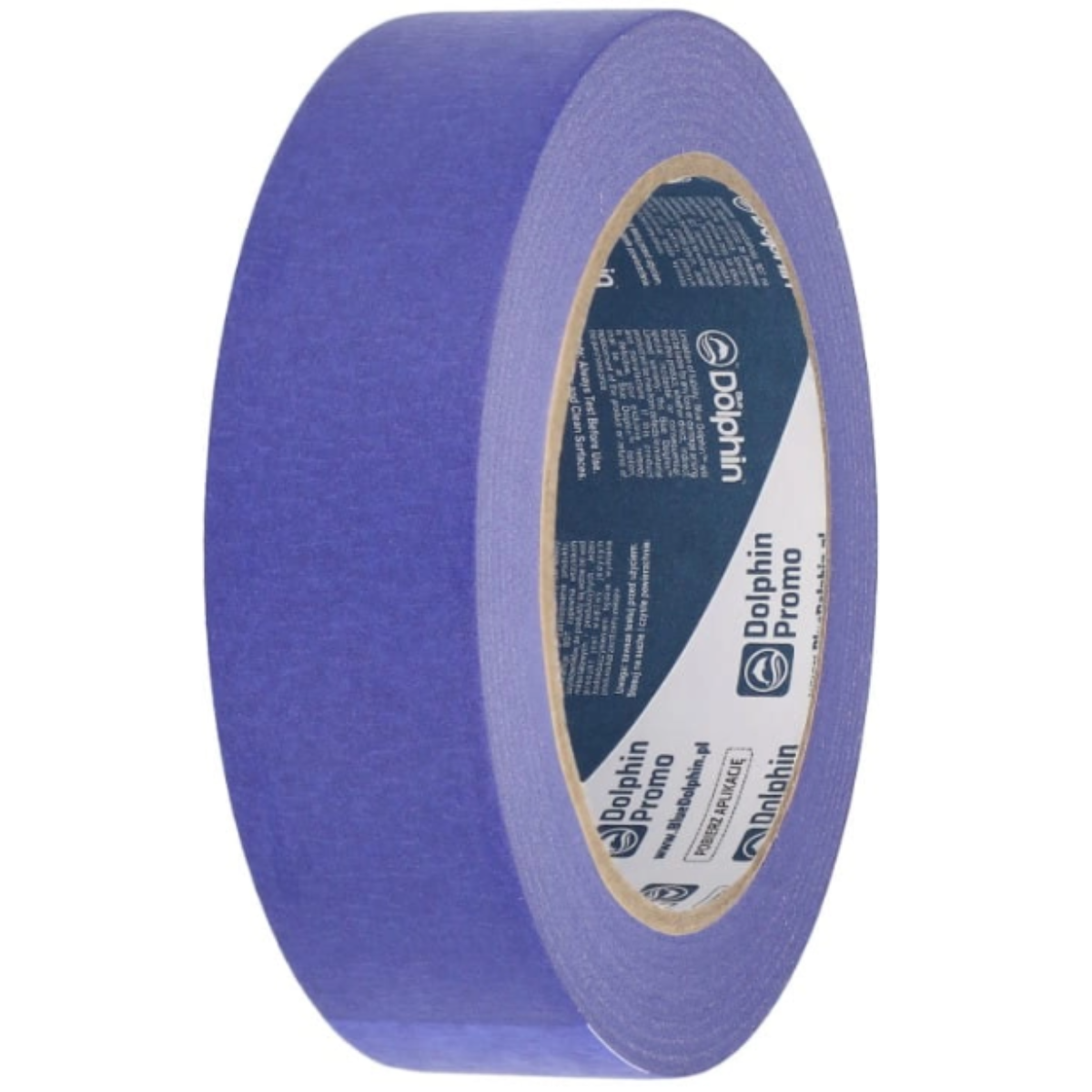 BLUE DOLPHIN Taśma malarska papierowa do wnętrz i na zewnątrz 30mm x 50m niebieska