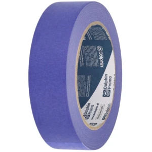 BLUE DOLPHIN Taśma malarska papierowa do wnętrz i na zewnątrz 30mm x 50m niebieska