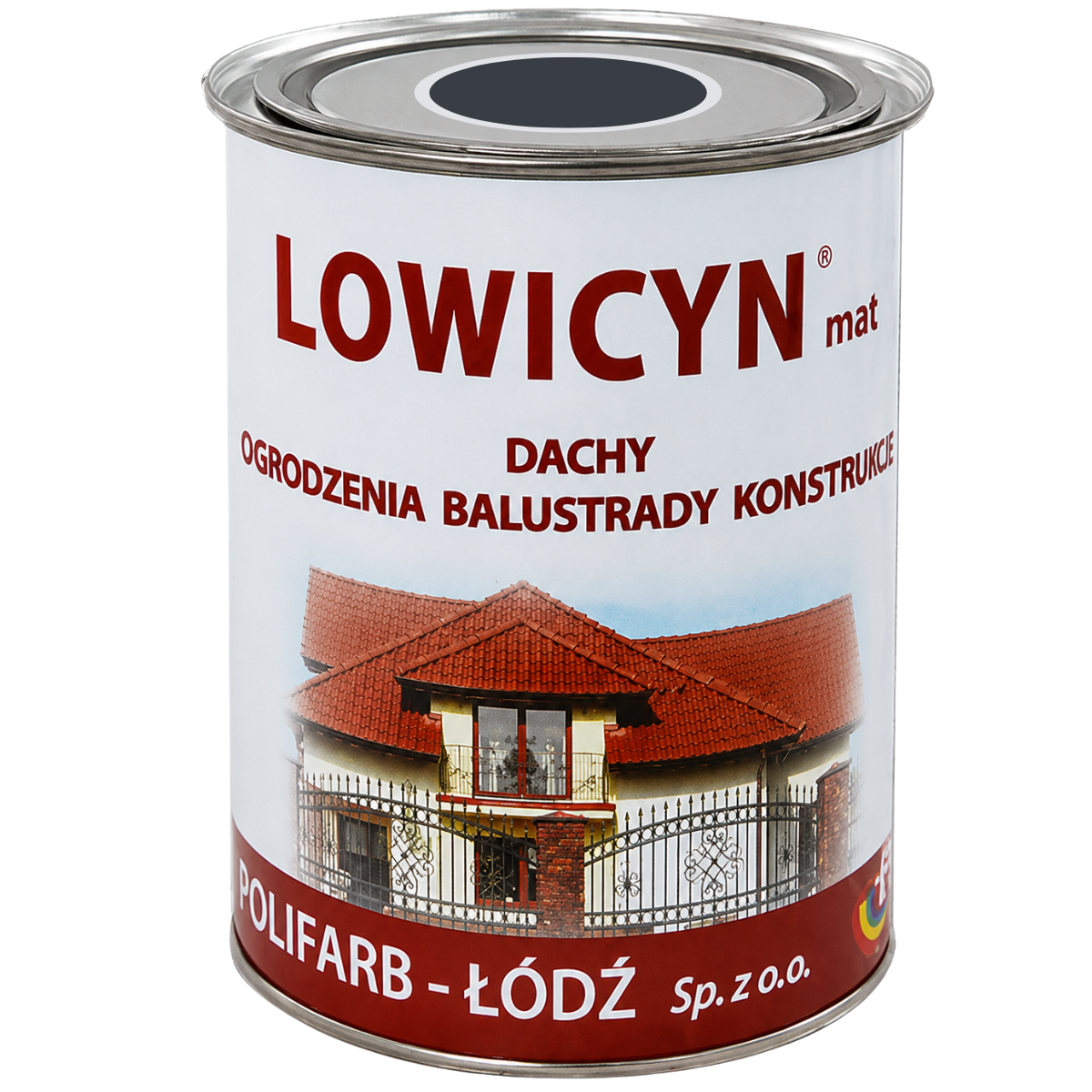 LOWICYN Dach Farba do powierzchni ocynkowanych grafitowy Mat 5L