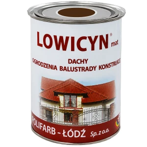 LOWICYN Dach Farba do powierzchni ocynkowanych brązowy RAL 8016 Mat 5L