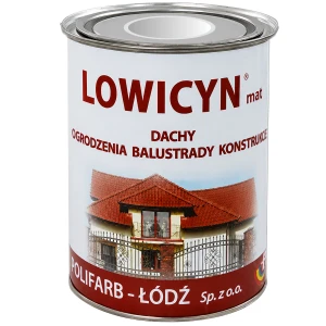 LOWICYN Dach Farba do powierzchni ocynkowanych aluminiowy Mat 10L