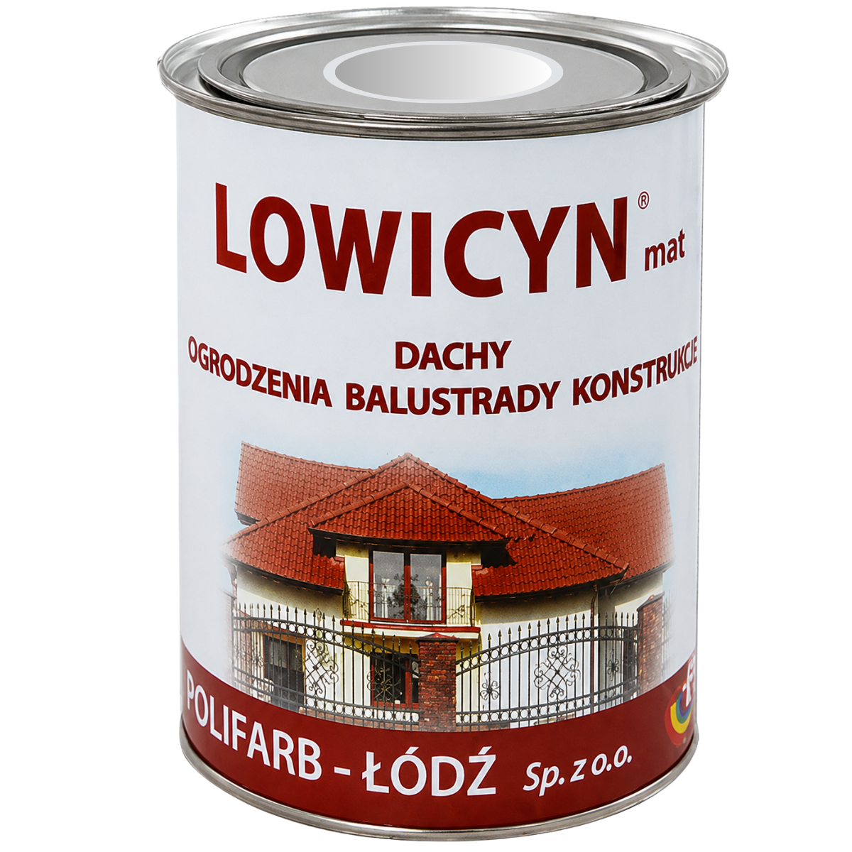 LOWICYN Dach Farba do powierzchni ocynkowanych aluminiowy Mat 5L