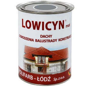 LOWICYN Dach Farba do powierzchni ocynkowanych szary jasny RAL 7046 Mat 10L