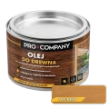 PRO COMPANY Olej do drewna do wnętrz i na zewnątrz hydrofobowy ochrona UV modrzew próbka 100ml