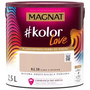 MAGNAT #kolorLove Farba lateksowa plamoodporna kawa z mlekiem KL38 2,5L
