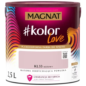 MAGNAT #kolorLove Farba lateksowa plamoodporna różowy KL33 2,5L