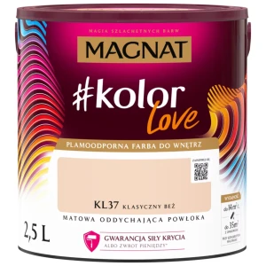 MAGNAT #kolorLove Farba lateksowa plamoodporna klasyczny beż KL37 2,5L