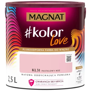 MAGNAT #kolorLove Farba lateksowa plamoodporna pastelowy róż KL31 2,5L