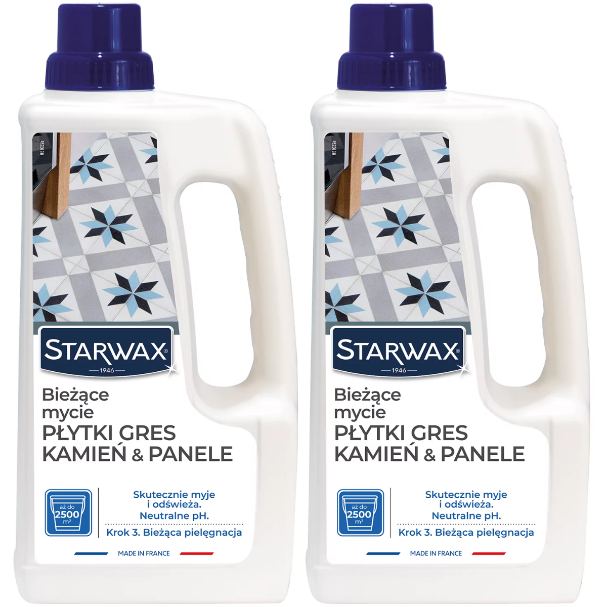 STARWAX Koncentrat do mycia podłóg z gresu kamienia i paneli 1L x 2szt