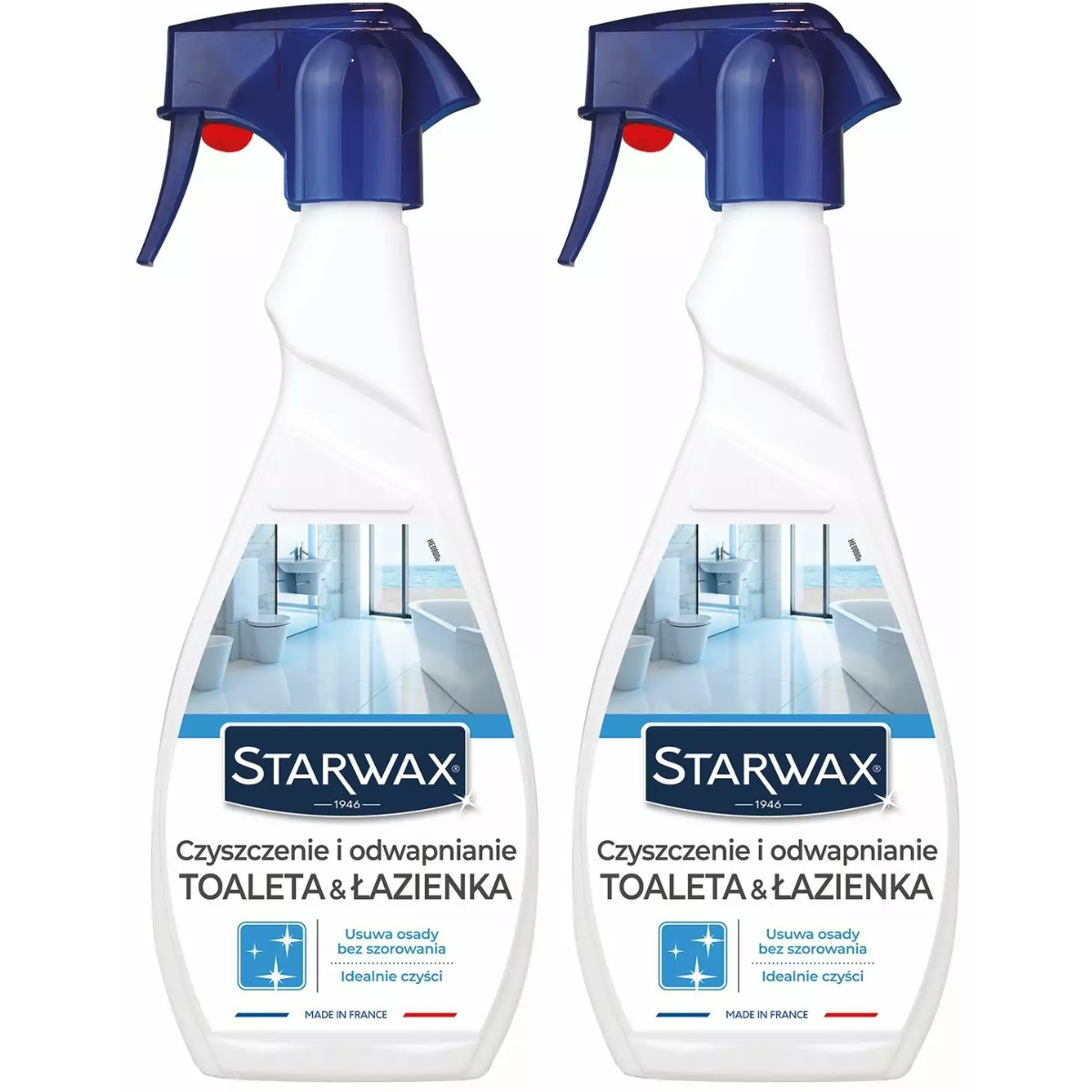 STARWAX Płyn do czyszczenia i odwapniania toalety i łazienki 500ml x 2szt