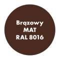 Szybkoschnąca emalia alkidowa do metalu Pro Alkid Brązowy MAT RAL 8016 0,9L
