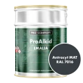 Szybkoschnąca emalia alkidowa do metalu Pro Alkid Antracyt MAT RAL 7016 5L