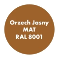 Szybkoschnąca emalia alkidowa do metalu Pro Alkid Orzech Jasny MAT RAL 8001 0,9L