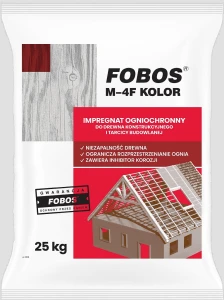 FOBOS M-4F Impregnat ogniochronny do drewna konstrukcyjnego i tarcicy budowlanej 25kg