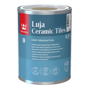 TIKKURILA Luja Ceramic Półmatowa farba do płytek ceramicznych 2w1 RAL 1019 szaro-beżowy 0,9L