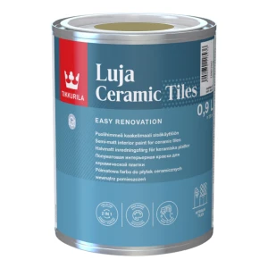 TIKKURILA Luja Ceramic Półmatowa farba do płytek ceramicznych 2w1 RAL 1020 oliwkowo-żółty 0,9L