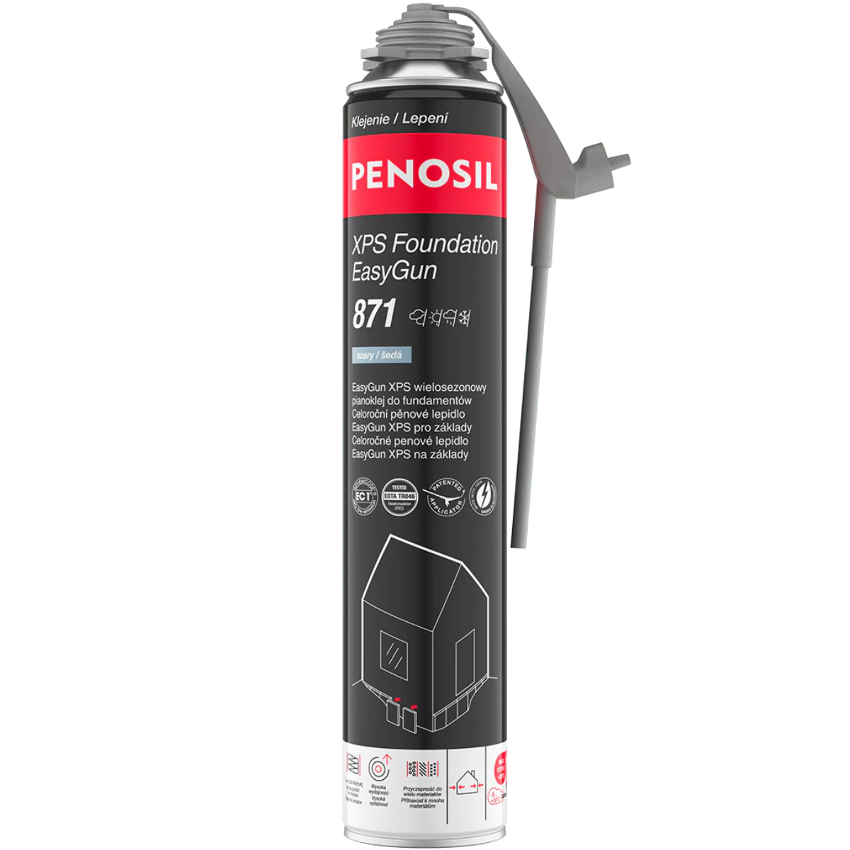 PENOSIL EasyGun XPS Wielosezonowy pianoklej do fundamentów i innych powierzchni 750ml