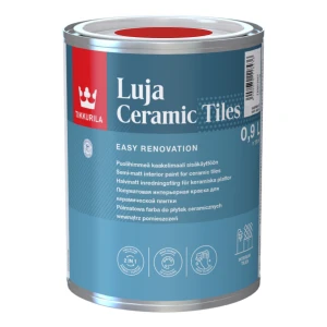 TIKKURILA Luja Ceramic Półmatowa farba do płytek ceramicznych 2w1 RAL 3028 czysty czerwony