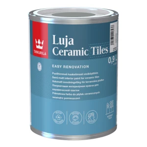 TIKKURILA Luja Ceramic Półmatowa farba do płytek ceramicznych 2w1 RAL 7042 neutralny szary