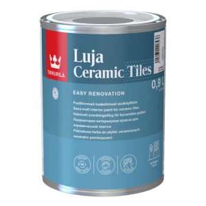 TIKKURILA Luja Ceramic Półmatowa farba do płytek ceramicznych 2w1 RAL 7045 średni szary
