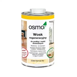 OSMO 3098 R9 Odświeżający wosk regeneracyjny do parkietów i schodów 1L Bezbarwny półmat