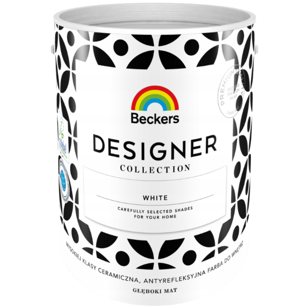 BECKERS Designer Collection Biała farba ceramiczna plamoodporna 5L