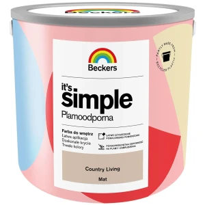 BECKERS Designer It's Simple Plamoodporna farba do ścian i sufitów country living beżowo-brązowy 2,5L