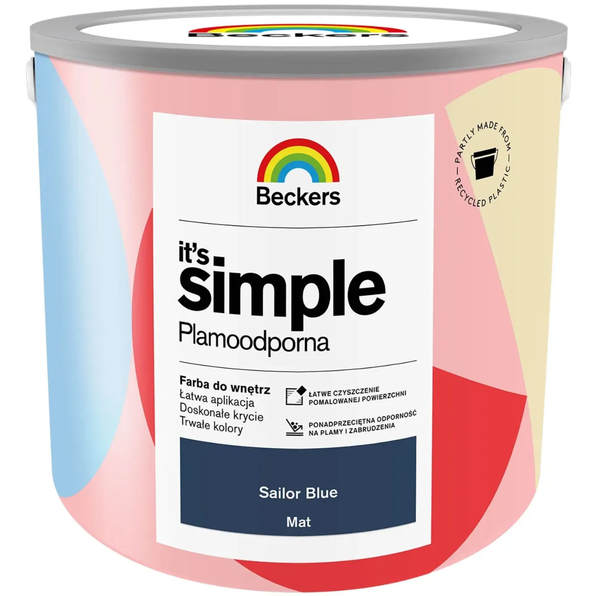 BECKERS Designer It's Simple Plamoodporna farba do ścian i sufitów sailor blue granat 2,5L