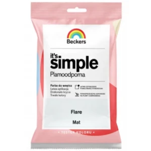 BECKERS Designer It's Simple Plamoodporna farba do ścian i sufitów flare szary tester 50ml