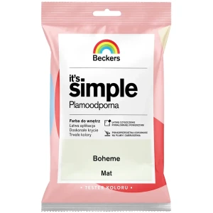 BECKERS Designer It's Simple Plamoodporna farba do ścian i sufitów boheme kremowy tester 50ml