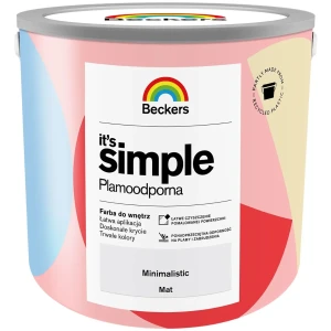 BECKERS Designer It's Simple Plamoodporna farba do ścian i sufitów minimalistic złamana biel 2,5L