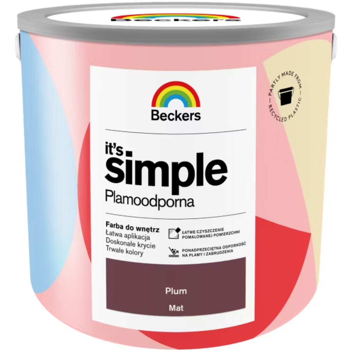 BECKERS Designer It's Simple Plamoodporna farba do ścian i sufitów plum śliwkowy 2,5L