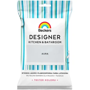 BECKERS DESIGNER Kuchnia i Łazienka Farba lateksowa szaroniebieski aura tester 50ml
