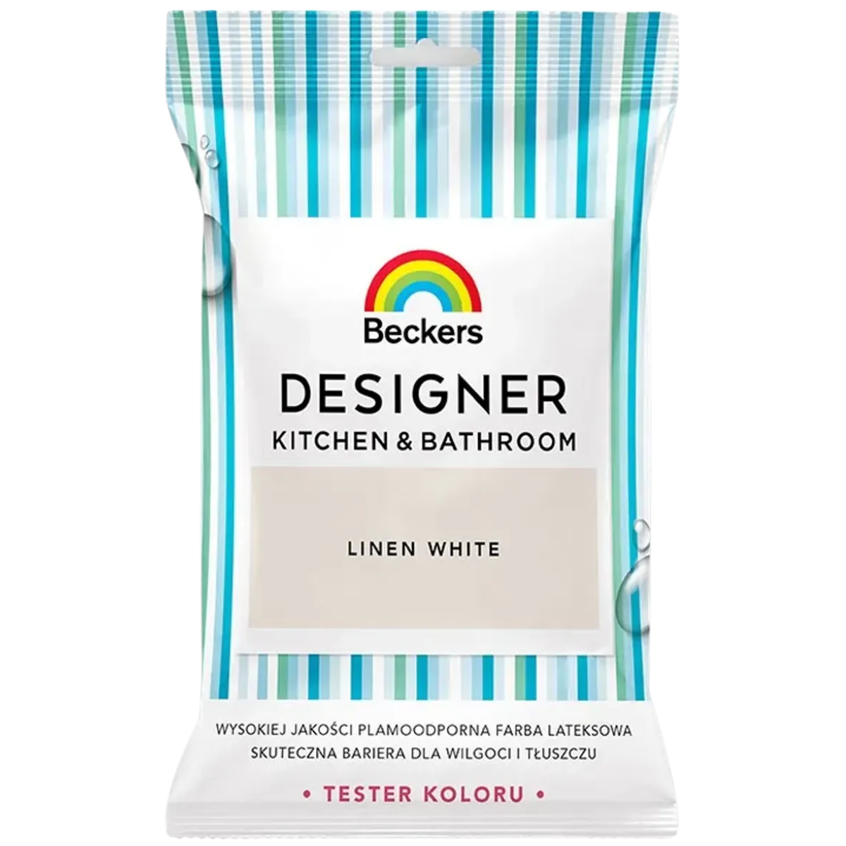 BECKERS DESIGNER Kuchnia i Łazienka Farba lateksowa biały beż linen white tester 50ml