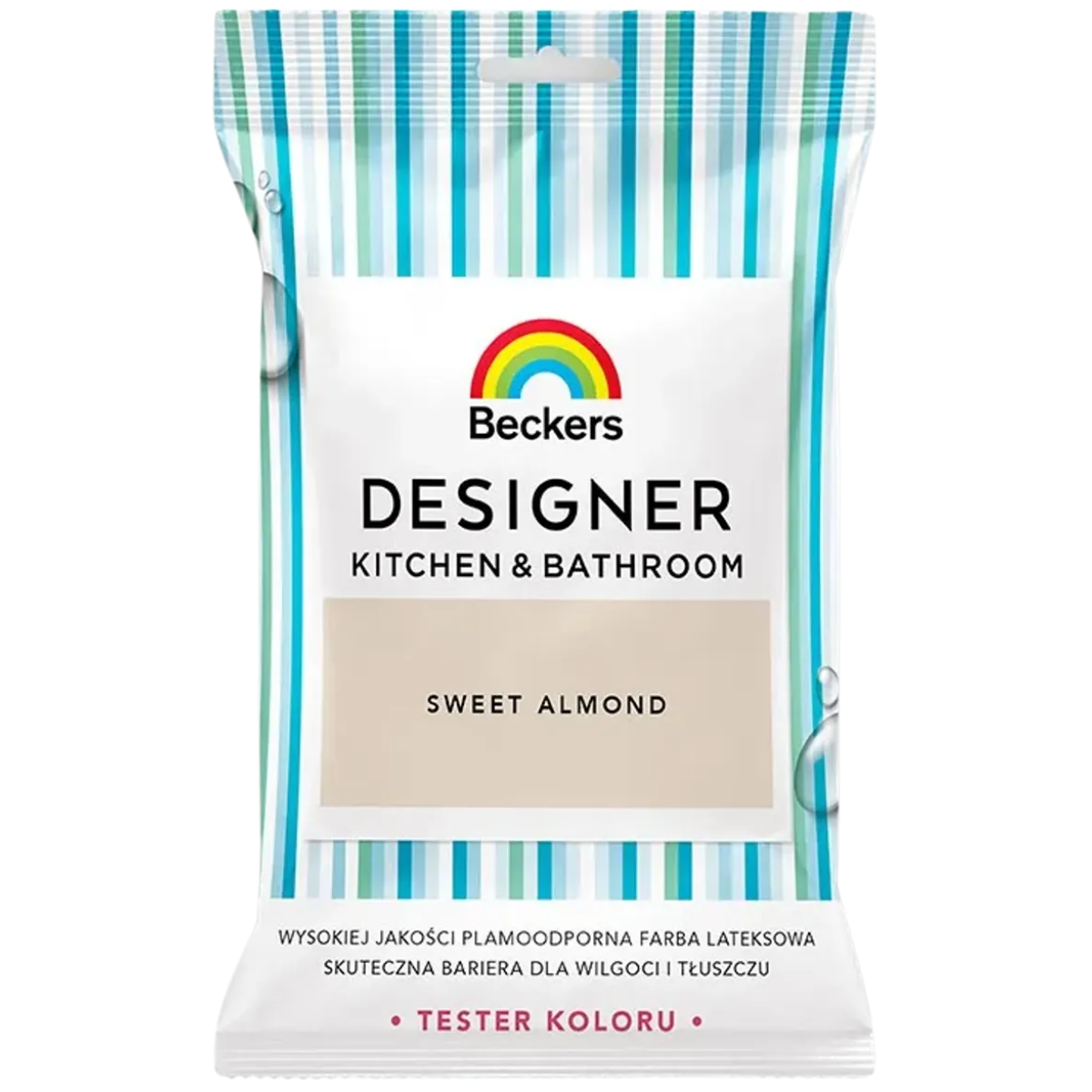 BECKERS DESIGNER Kuchnia i Łazienka Farba lateksowa beżowa sweet almond tester 50ml