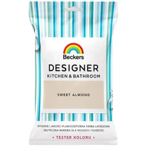 BECKERS DESIGNER Kuchnia i Łazienka Farba lateksowa beżowa sweet almond tester 50ml