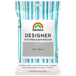 BECKERS DESIGNER Kuchnia i Łazienka Farba lateksowa szara city walk tester 50ml