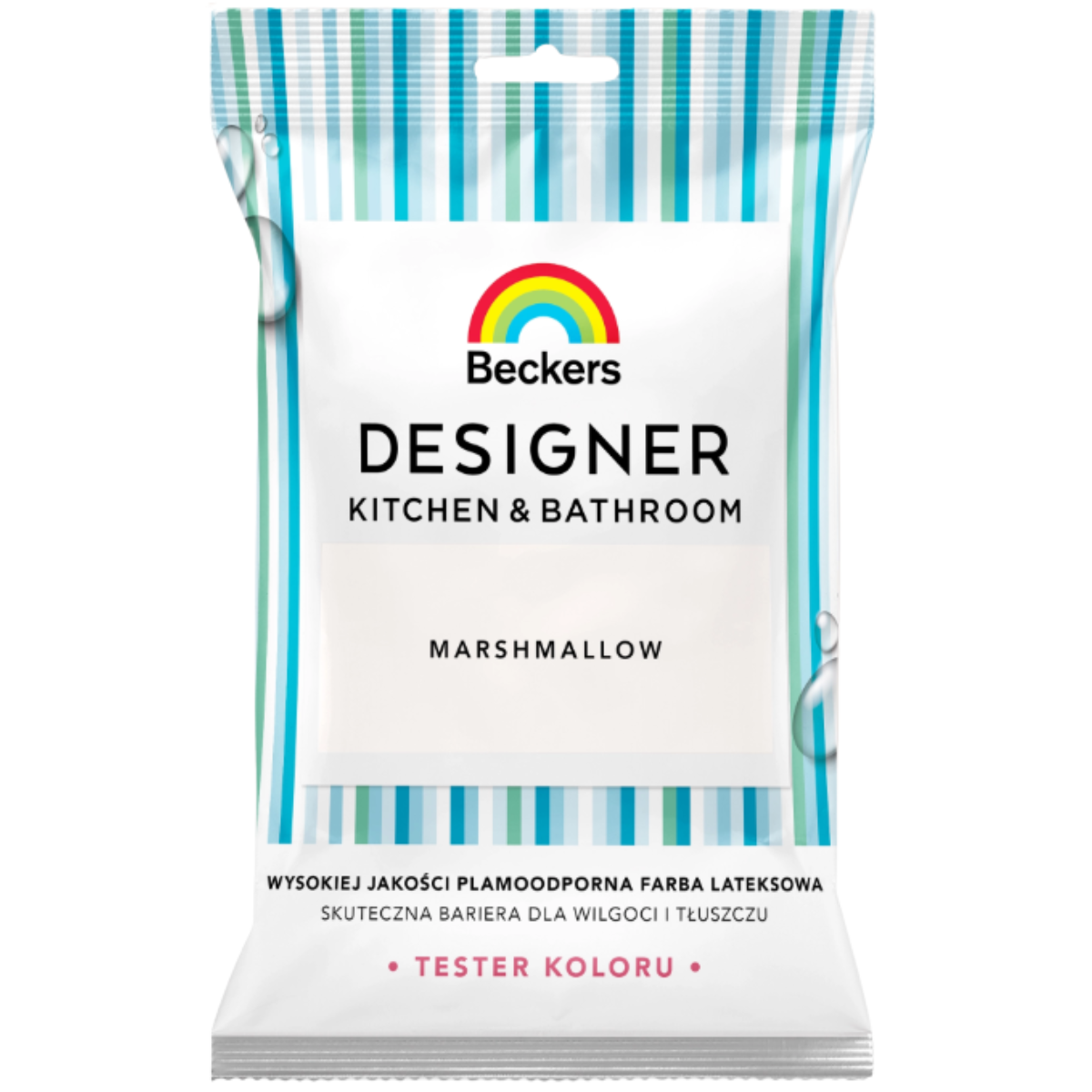 BECKERS DESIGNER Kuchnia i Łazienka Farba lateksowa kremowa biel marshmallow tester 50ml
