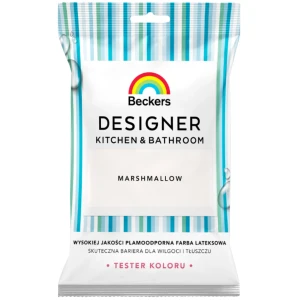 BECKERS DESIGNER Kuchnia i Łazienka Farba lateksowa kremowa biel marshmallow tester 50ml